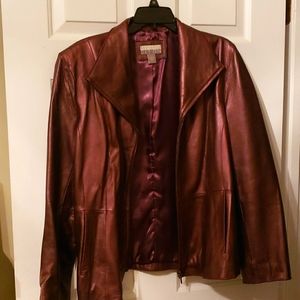 Bernardo metallic purple jacket